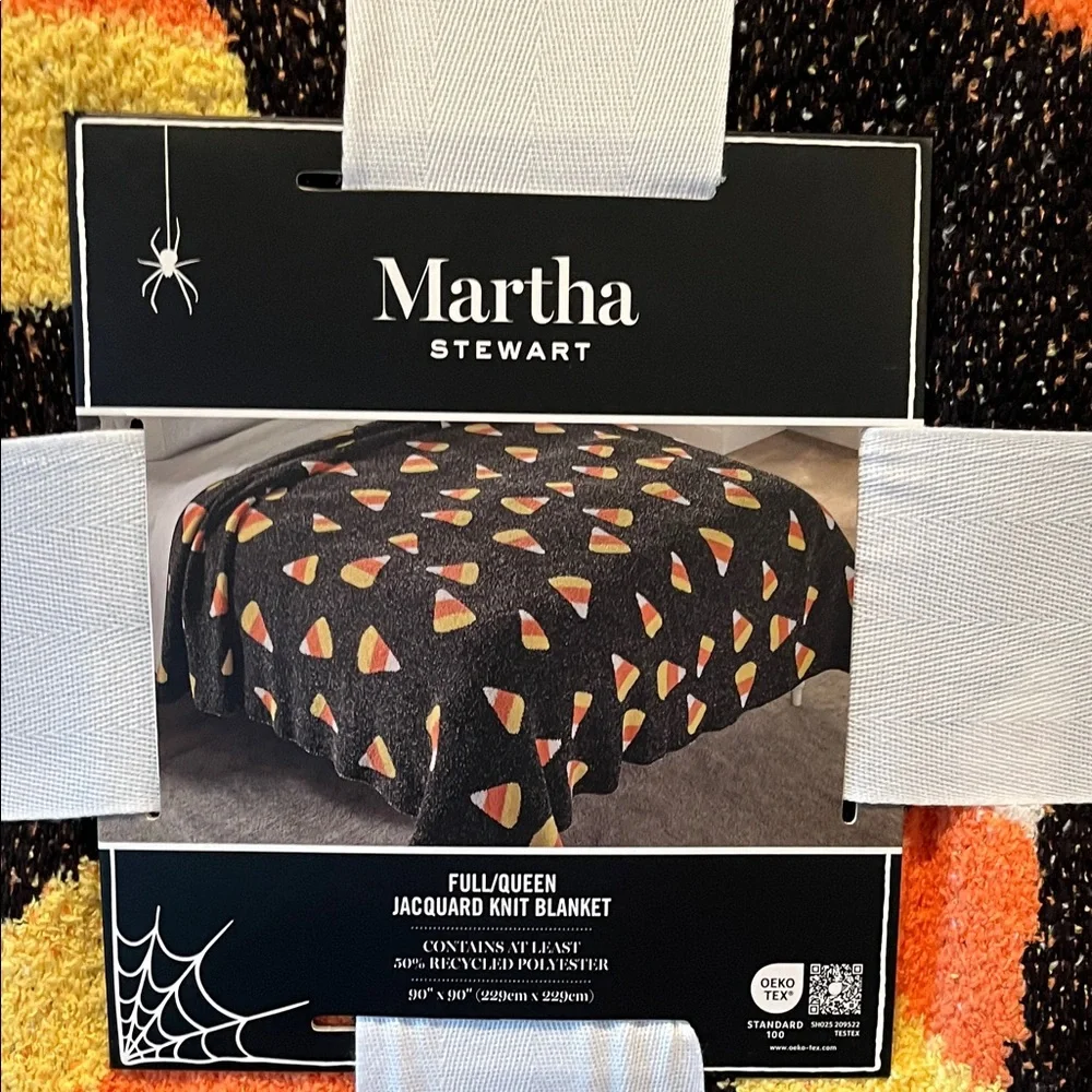 Martha Stewart Festive Candy Corn Throw